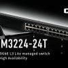 QNAP Memperkenalkan QSW-M3224-24T Managed Switch 24-Port 10GbE L3 1U berkinerja tinggi yang mendukung redundansi MC-LAG dan aplikasi AV-over-IP
